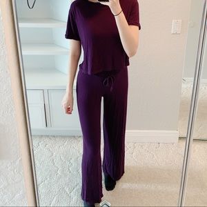 Nasty Gal Purple Lounge Set (NEW without tag)
